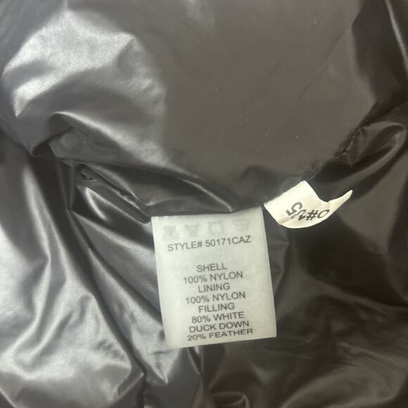 Anorak Long Nylon Goose Down Vest Puffer Black Streetwear Lightweight Sz S - Picture 5 of 6